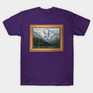 Mountains Oil Painting T-Shirt